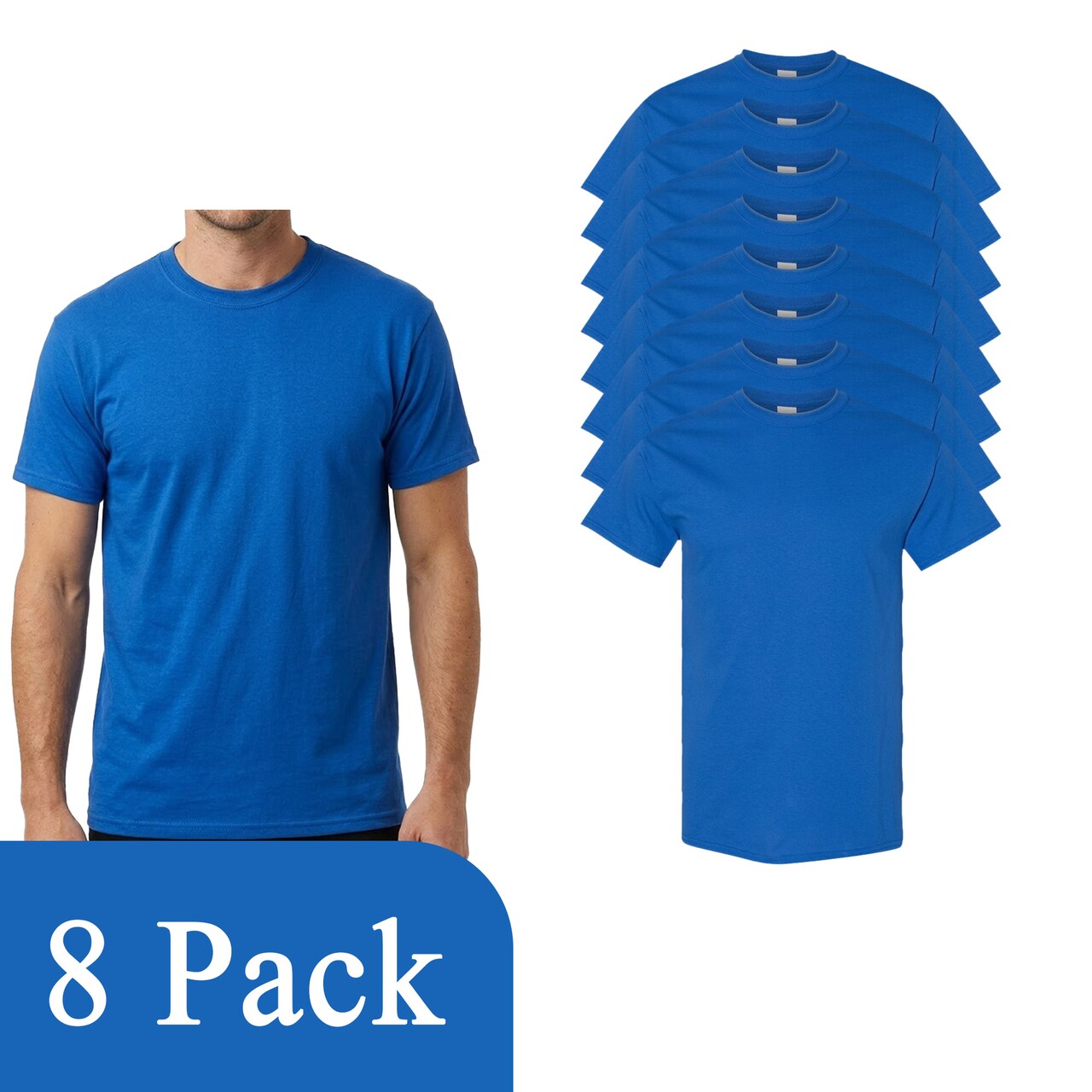 Gildan Heavy Cotton Crewneck T-Shirt, Men's Royal Craft & DIY Blanks Tee